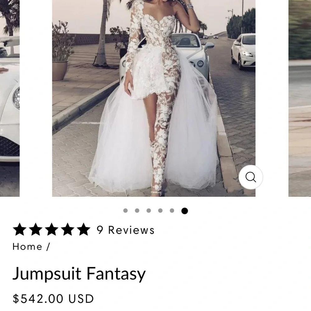 Amazingly beautiful Bridal jumpsuit - Picture 3 of 5
